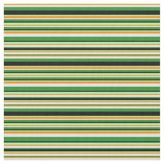 Dunkle Orange, Lavendel, Forest Green, Black & Gre Stoff (Nahaufnahme)
