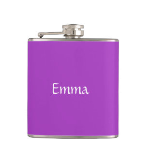 Dunkle Orchideen-personalisierte Flasche Flachmann