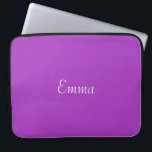 Dunkle Orchideen-personalisierte Laptop-Hülse Laptopschutzhülle<br><div class="desc">Ein schöner Schatten von Lila nannten wir diese ein dunkle Orchidee.   Einige der Produkte enthalten auch dunkle Orchidee und weiße Tupfen.   Diese Einzelteile sind eine leere Leinwand,  die zu Ihrem Text bereit sind oder Bild.</div>