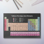 Dunkle Periodische Elementübersicht im französisch<br><div class="desc">Ein dunkles Rätsel mit dem Periodischen Tisch der Elemente in französischer Sprache mit 118 Elementen in Pastellfarben: ein nettes Geschenk für Puzzleliebhaber oder Wissenschaftslehrer!</div>