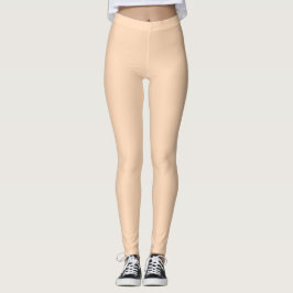 Dunkle Pfirsichfarbe Einfarbig Leggings