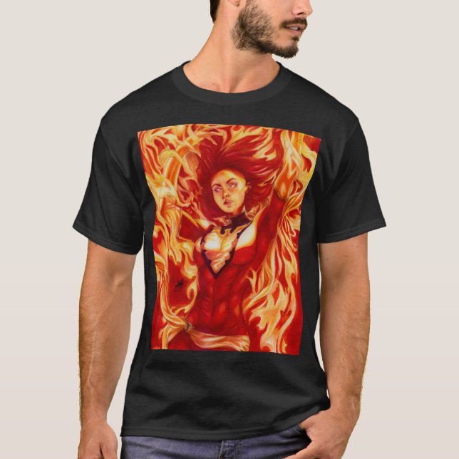 Dunkle Phoenix ~ Jean Grey T-Shirt (Vorderseite)