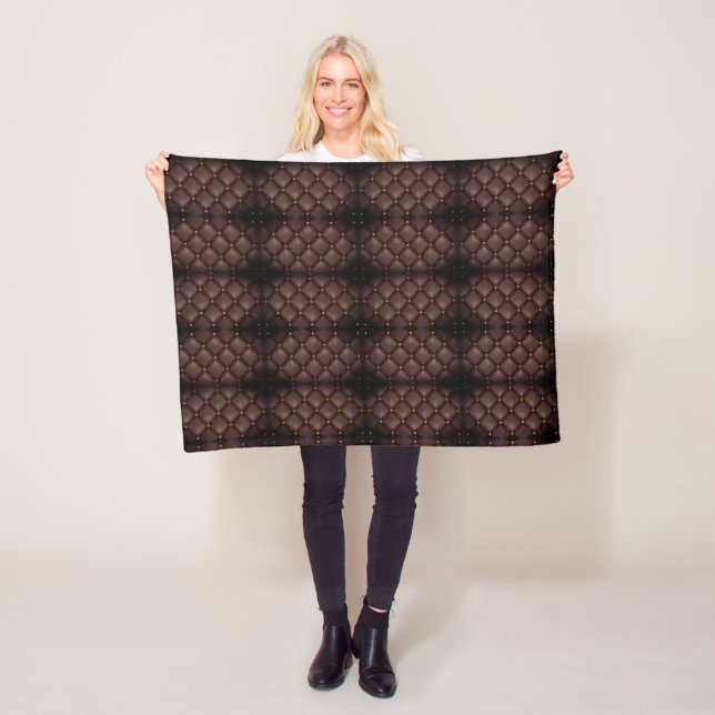 Dunkle quiltierte Musterdecke Fleecedecke (Beispiel)