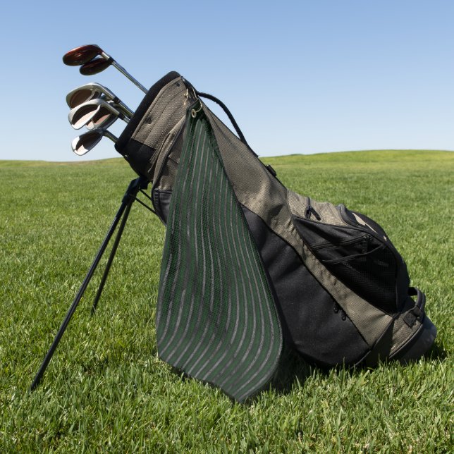 Dunkle, raue Streifen über farbiges abstraktes Des Golfhandtuch (Gras)