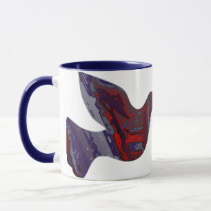 Dunkle Realität Tauben-Silhouette Keramik-Tasse Tasse
