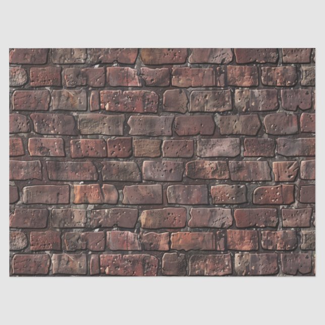 Dunkle Red Brick Wall Decoupage Seidenpapier (Vorderseite)