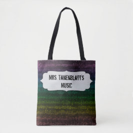 Dunkle Regenbogen-Tasche - fertigen Sie Front und Tasche