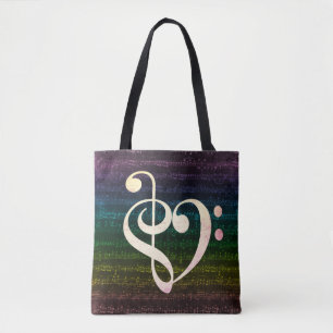 Dunkle Regenbogen-Tasche Tasche