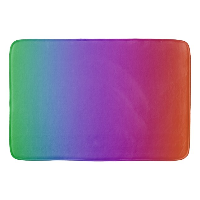 Dunkle Regenbogenfarben Badematte (Vorderseite)