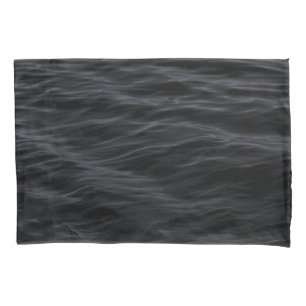 Dunkle Rippel (Schwarzes Wasser bei Nacht) Kissenbezug