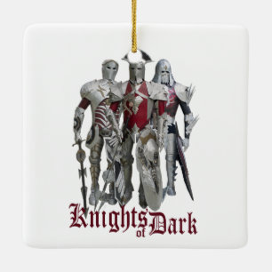 Dunkle Ritter Keramikornament