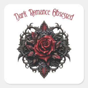 Dunkle Romance besessen Quadratischer Aufkleber