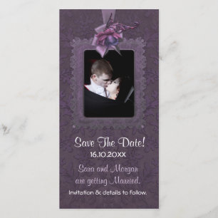 Dunkle Romance Hochzeit speichern das Datum Save The Date
