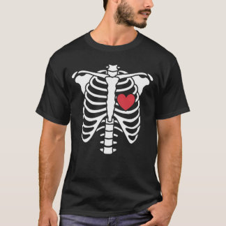 Dunkle Romance - Matching Ribcage Heart Valentine T-Shirt