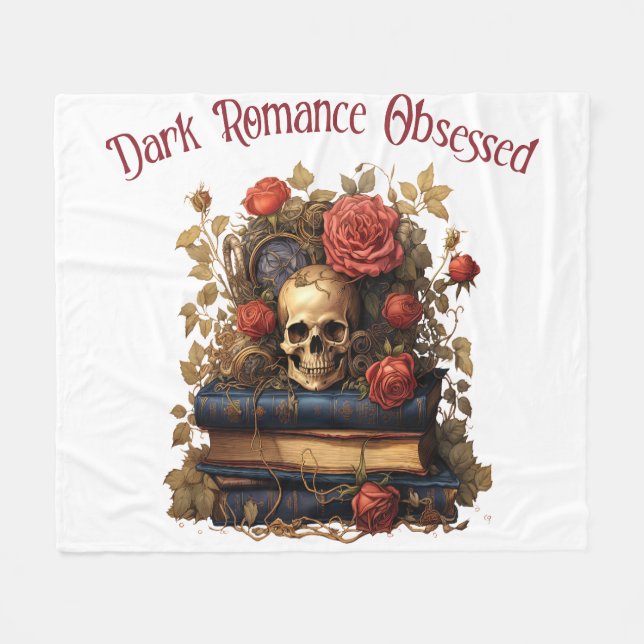 Dunkle Romantik Besessen Fleecedecke (Vorderseite (Horizontal))