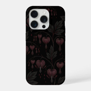 Dunkle Romantik blutende Herzen Botanik iPhone 15 Pro Hülle
