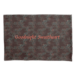 Dunkle Rose Design Kissenkoffer. Personalisierbar Kissenbezug