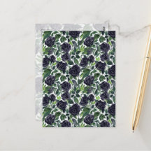 Dunkle Rosenfreude, Wasserfarbe schwarze Rosen dru