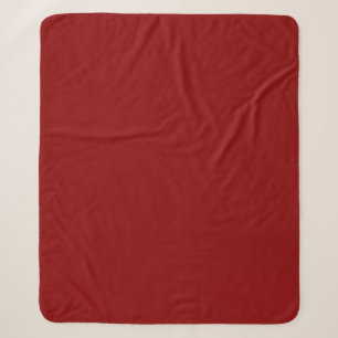 Dunkle Rot Massive Farbe Sherpadecke