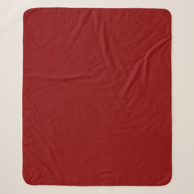 Dunkle Rot Massive Farbe Sherpadecke (Vorderseite)