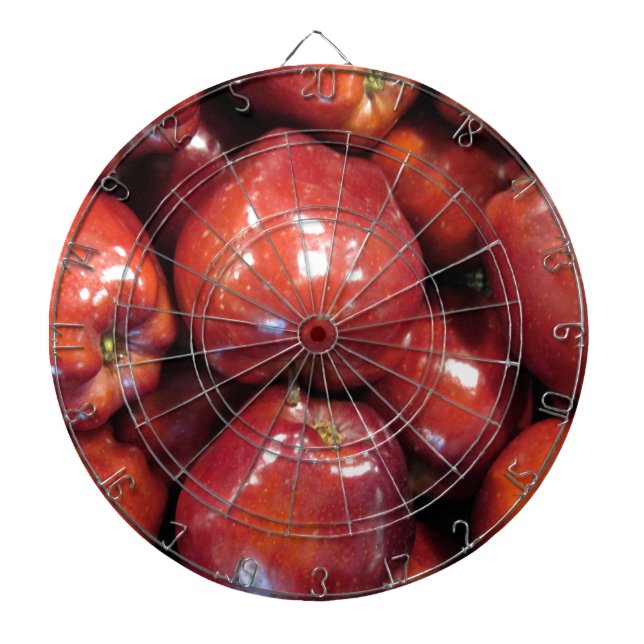 Dunkle rote Äpfel Dartscheibe (vorne)