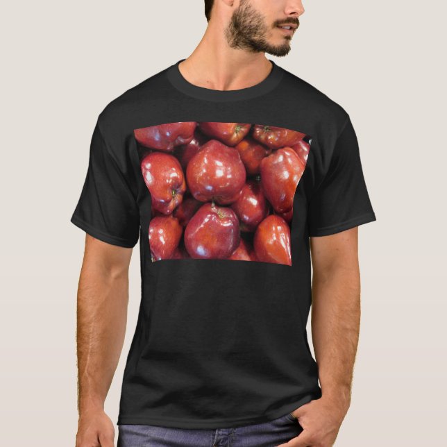 Dunkle rote Äpfel T-Shirt (Vorderseite)