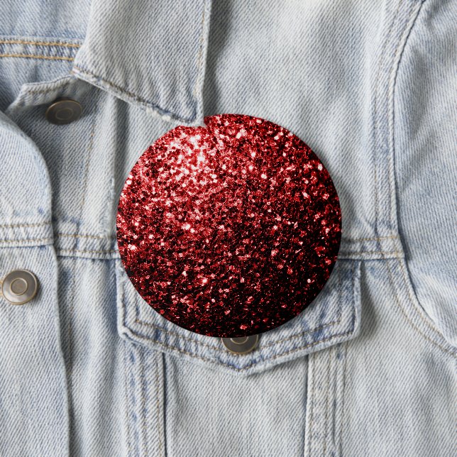 Dunkle rote Imitate Glitzer Glitzern Glamour Button (Beispiel)