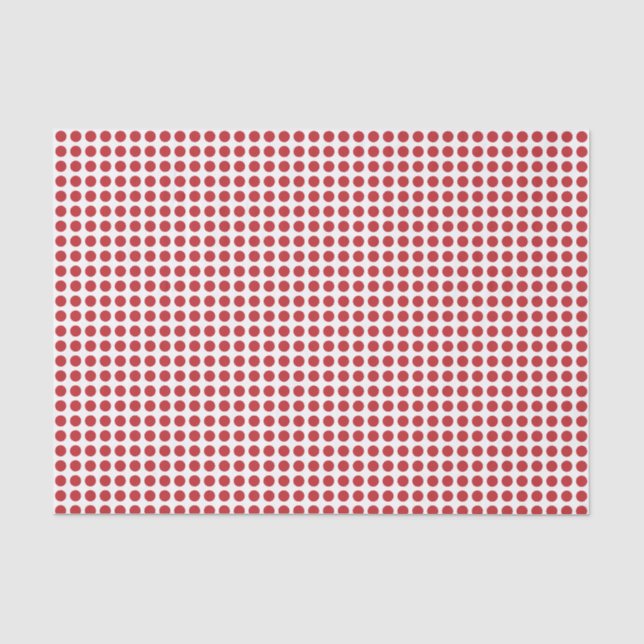 Dunkle rote Punkte auf Weißzettelpapier Seidenpapier (Vorderseite)