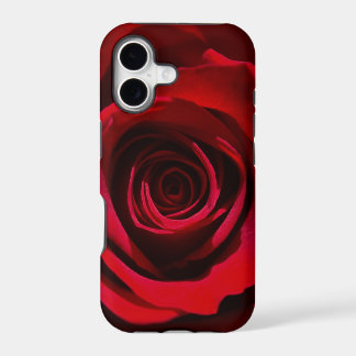 Dunkle rote Rose iPhone-Hülle