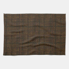 Dunkle Rustikale Belastung mit goldenem Glanz Geschirrtuch