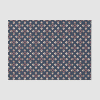 Dunkle Sammlung Navy Burgundy Blumenband Seidenpapier