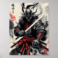 Dunkle Samurai der Untoten