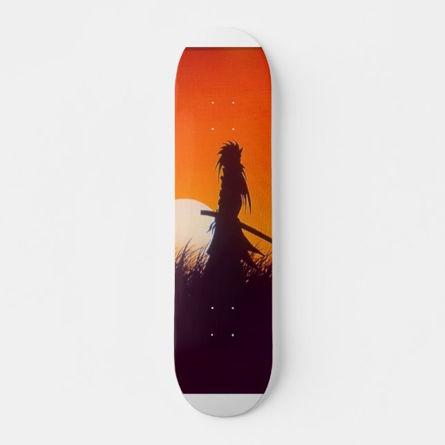 dunkle Samurais Skateboard (Vorne)