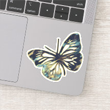Dunkle Schlaganfälle Butterfly Gold Trimm Künstler