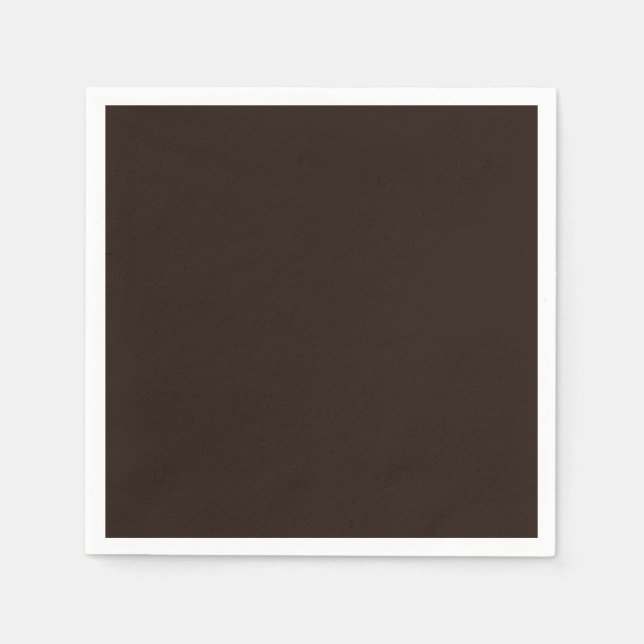 Dunkle Schokolade, Solid Brown, Dunkelbraun Serviette (Vorderseite)