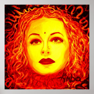 Dunkle Schönheit 20x20" Poster