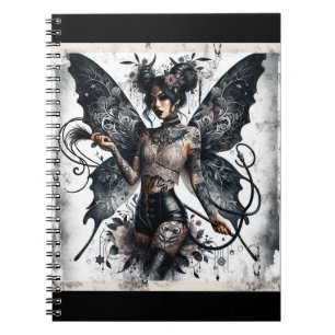 Dunkle Schönheit Gothic Asiatische Feentattoos & P Notizblock