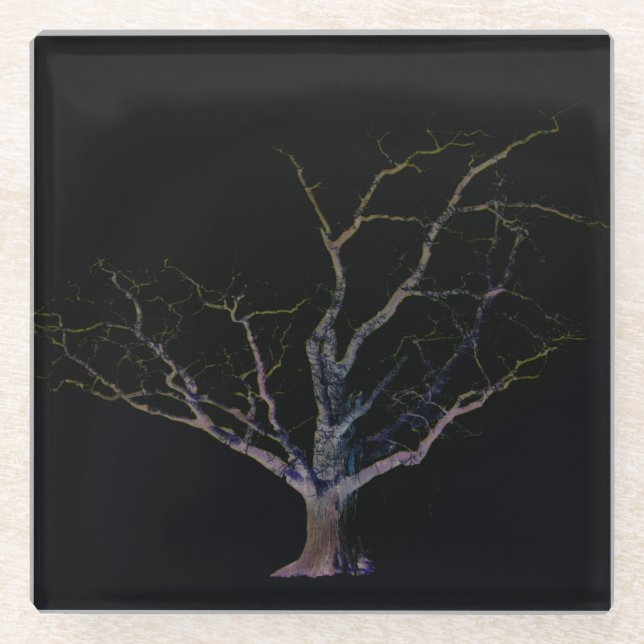 Dunkle Seite 2 Küste Glasuntersetzer (Vorderseite)