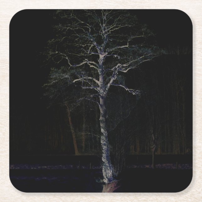 Dunkle Seite 3 Küste Rechteckiger Pappuntersetzer (Vorderseite)