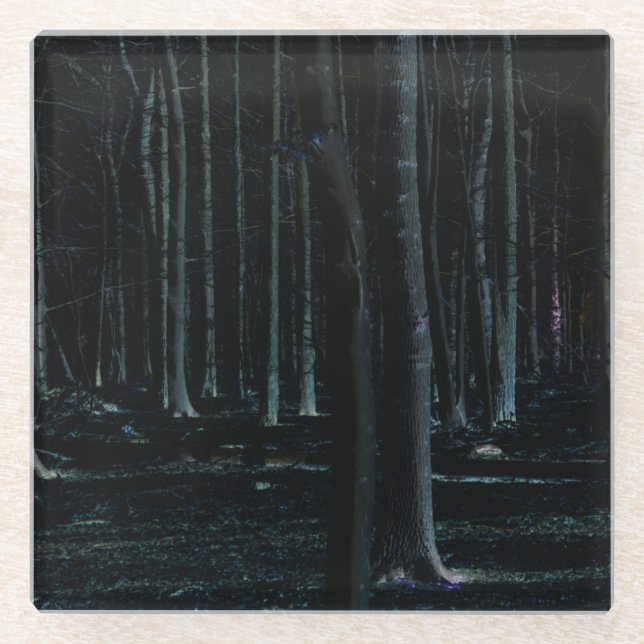 Dunkle Seite 6 Küste Glasuntersetzer (Vorderseite)