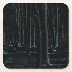 Dunkle Seite 6 Küste Rechteckiger Pappuntersetzer