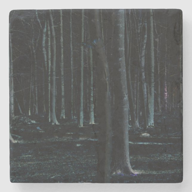 Dunkle Seite 6 Küste Steinuntersetzer (Vorderseite)