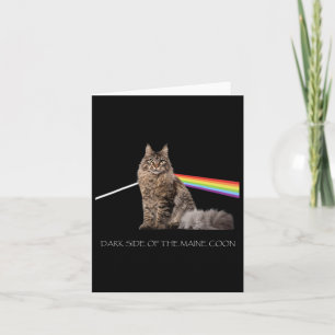 Dunkle Seite der Maine Coon Cat Lover Karte