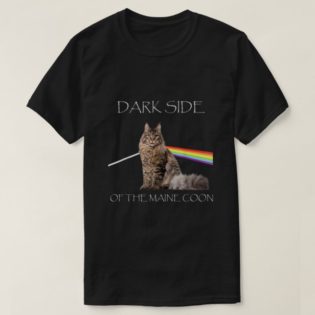 Dunkle Seite der Maine Coon Niedlich Cat S Girls.p T-Shirt (Design vorne)