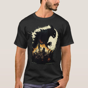 Dunkle Seite von Catzilla III T-Shirt