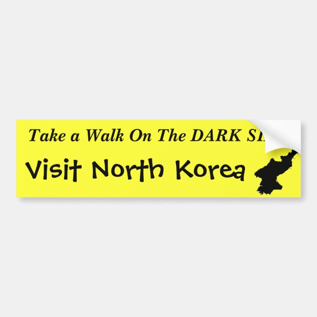 "Dunkle Seiten-" lustiger Autoaufkleber Nordkoreas (Vorne)