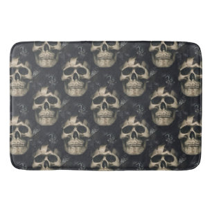 Dunkle Skulls Badematte