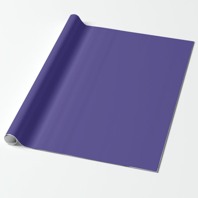 Dunkle Slate Blue Solid Color Geschenkpapier (Ungerollt)