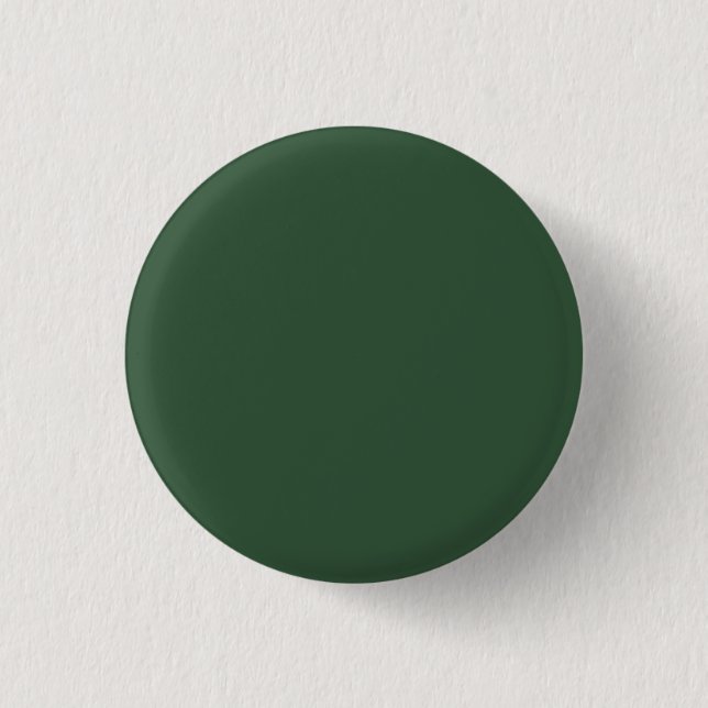 Dunkle Smaragdgrüne Solid-Farbe Button (Vorderseite)