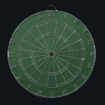 Dunkle Smaragdgrüne Solid-Farbe Dartscheibe<br><div class="desc">Ein reichhaltiger und erdiger Schatten von Waldgrün. Diese Farbe erinnert an das dichte Blattwerk alter Wälder und den erfrischenden Duft von Kiefern. Dieses raffinierte Grün ist für Tiefe und Eleganz bekannt. Diese zeitlose Farbe bietet eine harmonische Mischung aus Ruhe und Lebendigkeit. Entspannen Sie sich in diesem grünen Schatten mit dem...</div>